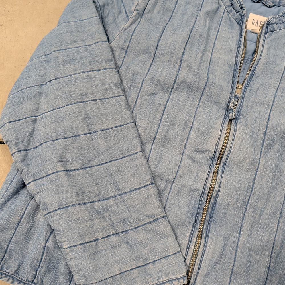 Gap Light Blue Quilted Jacket